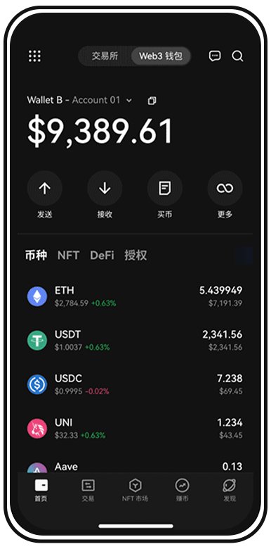 波币钱包AP平台全球Web3交易平台页面展示